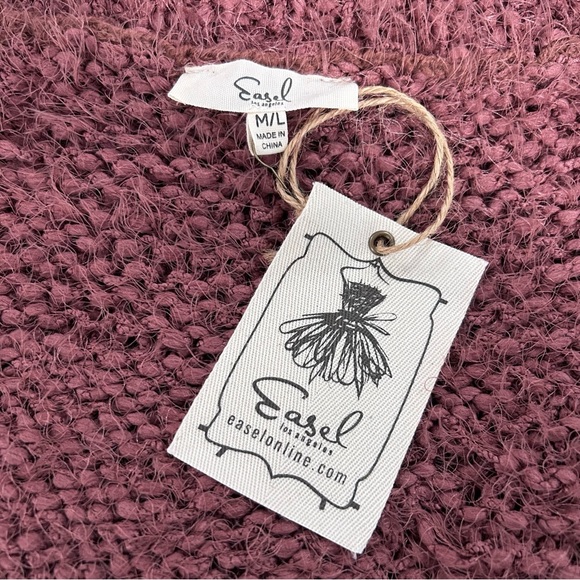 Easel Breya Vegan Mohair Patterned Sweater - Picture 11 of 12